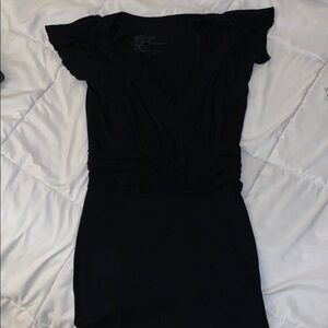 Black ruffle shirt m